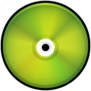 CD Colored Green Icon