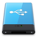 Blue USB W Icon