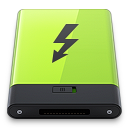 Green Thunderbolt Icon