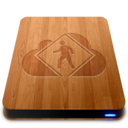 iDisk User   Wood Icon