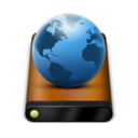 Wood Drive Globe Icon