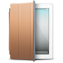 iPad White brown cover Icon