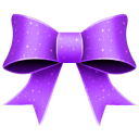 Ribbon Purple Pattern Icon