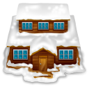 house with snow Icon