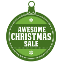 Awesome christmas sale Icon