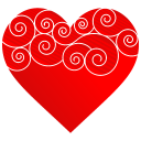 Heart Round Pattern Icon