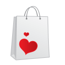 shopping bag heart Icon