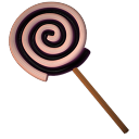 lolly spiral black Icon