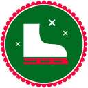 Christmas Skating Shoes Icon