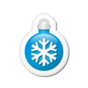Xmas sticker ball blue Icon