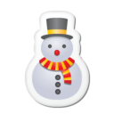 Xmas sticker snowman Icon