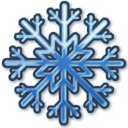 Blue snow Icon