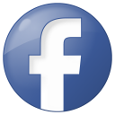 social facebook button blue Icon