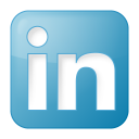 social linkedin box blue Icon