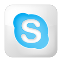 social skype box white Icon