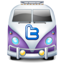 twitter bus purple Icon