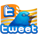 twitter flag gold Icon