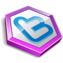 twitter hexa purple Icon