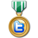 twitter medal green Icon
