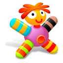 Colored Pink Doll Icon