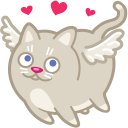 cat cupid love Icon