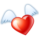 Flying heart Icon
