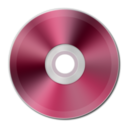 Dark Pink Metallic CD Icon