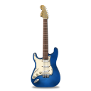 guitar stratocaster blue Icon
