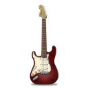 guitar stratocaster red Icon
