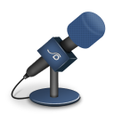 microphone foam blue Icon