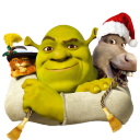 Shrek and Donkey and Puss Icon