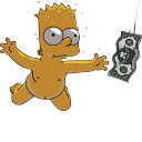 Bart Simpson 06 Nirvana Nevermind Icon