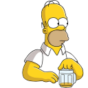 Homer Simpson 03 Beer Icon