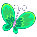Green Butterfly Icon