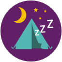 Tent Sleep Icon