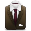 Manager Suit Brown Icon