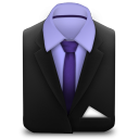 Manager Suit Purple Icon