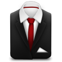 Manager Suit Red Tie Icon