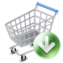 shop cart down Icon