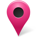 Map Marker Marker Outside Pink Icon