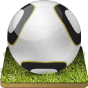 Soccer ball grass Icon