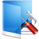 Folder Blue Configure Icon