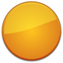 Blank Badge Orange Icon