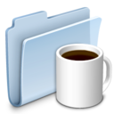 Coffee Folder Badged Icon