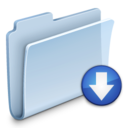 Drop Folder Badged Icon