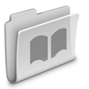 Library Folder Grey Icon