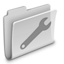 Utilities Folder Grey Icon