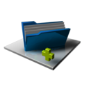 Blue Folder Full Add Icon