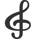 Music treble clef Icon
