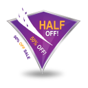 Half Sale Icon
